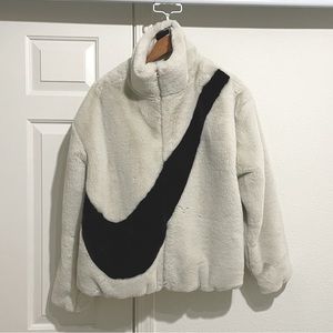 Nike Faux Fur Jacket Women’s Size M